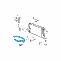 OEM Lincoln Navigator Lower Hose Diagram - 2L1Z-8286-AB