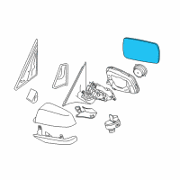 OEM 2016 BMW 528i Mirror Glass, Heated, Convex, Right Diagram - 51-16-7-251-586