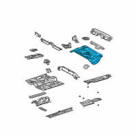 OEM 2007 Toyota Prius Center Floor Pan Diagram - 58211-47903