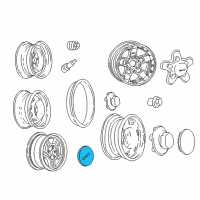 OEM 1999 GMC Sonoma Wheel Cap Diagram - 15988451