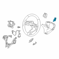 OEM 2017 Acura RLX Switch Assembly, Passenger Side Paddle Shift (Premium Black) Diagram - 78560-TY2-A81ZA