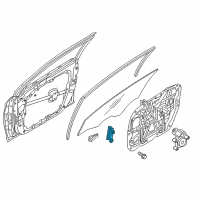 OEM 2016 Hyundai Sonata Channel Assembly-Front Door Rear, R Diagram - 82560-C1000