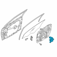 OEM Hyundai Sonata Motor Assembly-Front Power Window, RH Diagram - 82460-C1000
