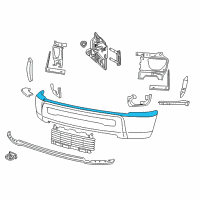 OEM Ram 3500 Cap-Front Bumper Upper Diagram - 1HH70TZZAD