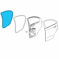 OEM 2019 Chevrolet Sonic Weatherstrip On Body Diagram - 95190191