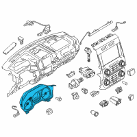 OEM Ford F-150 Cluster Assembly Diagram - HL3Z-10849-CGA