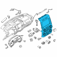 OEM 2016 Ford F-150 Blower Control Switches Diagram - GL3Z18842AC