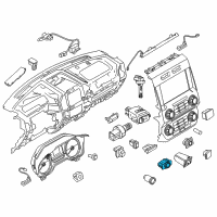 OEM 2018 Ford F-150 Headlamp Switch Diagram - FL3Z-11654-AA