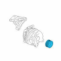 OEM 2005 Honda CR-V Pulley Diagram - 31141-PNA-004