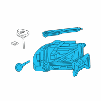 OEM Ford Police Interceptor Utility Jack Assembly Diagram - FB5Z-17080-C