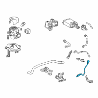 OEM 2016 Toyota Tacoma Rear Oxygen Sensor Diagram - 89465-04450