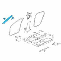 OEM 2021 Honda Civic Garnish Assy., L. FR. Pillar *NH900L* (DEEP BLACK) Diagram - 84151-TEA-Z11ZB