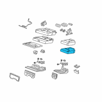 OEM 2009 Honda Odyssey Pad, L. RR. Seat Cushion Diagram - 82532-SHJ-A01