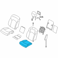 OEM 2014 Infiniti QX80 Pad_Front Seat Cushion Diagram - 87361-1LD7A