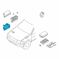 OEM 1999 Infiniti QX4 Lower-FUSIBLE Link Holder Cover Diagram - 24382-0W000