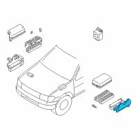 OEM Nissan Pathfinder Cover-Relay Box Diagram - 24382-0W010