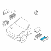 OEM Nissan Pathfinder C0VER Relay Box Diagram - 24382-0W015