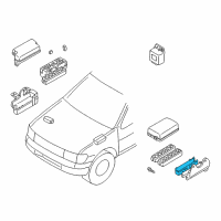 OEM 2002 Infiniti QX4 C0VER Relay Box Diagram - 24382-0W015