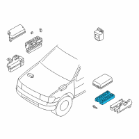 OEM 2018 Nissan Frontier Box Assy-Relay Diagram - 24383-51E01