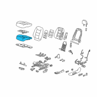 OEM Chevrolet Equinox Seat Cushion Pad Diagram - 84382832