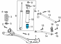 OEM 2020 Buick Encore GX Strut Bumper Diagram - 42599564