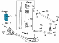 OEM Buick Encore GX Coil Spring Diagram - 42743541