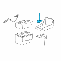 OEM Ford Thunderbird Battery Mount Bolt Diagram - 6C2Z-10756-A