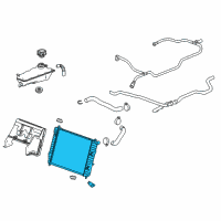 OEM Chevrolet Corvette Radiator Diagram - 25999103