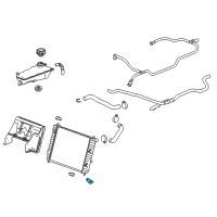 OEM 2011 Chevrolet Corvette Radiator Drain Plug Diagram - 19130563