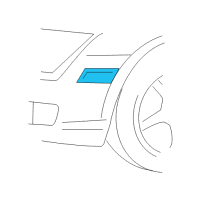 OEM 2007 Chrysler Crossfire Lamp-Side Marker Diagram - 5097519AA