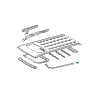 OEM 2009 Toyota 4Runner Drip Weatherstrip Diagram - 75553-35010