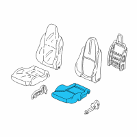 OEM Honda Insight Pad, Left Front Seat Cushion Diagram - 81532-S3Y-J01