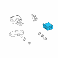 OEM Lexus RX350 Computer, Tire Pressure Monitor Diagram - 89769-0E020