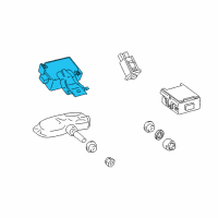 OEM Lexus RX350 Receiver Assy, Tire Pressure Monitor Diagram - 89760-48040