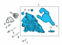 OEM 2022 Jeep Wrangler Pump-Water Diagram - 68493460AC