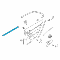 OEM Lincoln Zephyr Belt Weatherstrip Diagram - 6E5Z-5425861-AA