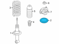 OEM 2022 Toyota GR86 Spring Seat Diagram - SU003-00387