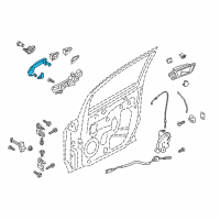 OEM 2019 Ford EcoSport Handle, Outside Diagram - GN1Z-7422404-AC