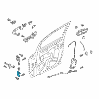 OEM 2019 Ford Explorer Lower Hinge Diagram - BB5Z-7822811-B