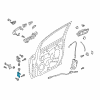 OEM 2018 Ford Police Interceptor Utility Lower Hinge Diagram - BB5Z-7822811-B