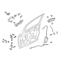 OEM Ford EcoSport Upper Hinge Bolt Diagram - A-W715684-S439