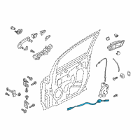 OEM 2019 Ford EcoSport Release Cable Diagram - GN1Z-58221A01-A