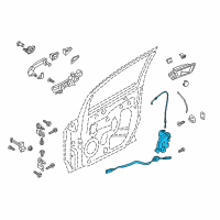 OEM 2020 Ford EcoSport Latch Assembly Diagram - GN1Z-58219A64-M