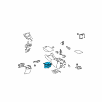 OEM Lexus ES350 Instrument Panel Cup Holder Assembly Diagram - 55620-33220-C0