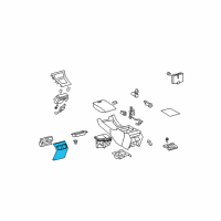 OEM Lexus Panel, Console Rear End Diagram - 58923-33040-A0