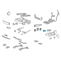 OEM Cadillac CTS Lumbar Switch Diagram - 25908452