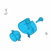 OEM Nissan Lamp Assembly-Fog, RH Diagram - 26150-EA825