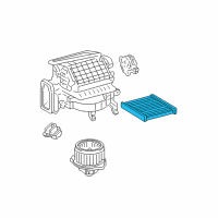 OEM Lexus GX470 Air Refiner Element Diagram - 87139-YZZ03