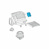 OEM 2004 Lexus ES330 Damper Servo Sub-Assembly (For Recirculation) Diagram - 87106-33240