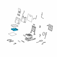 OEM 2012 Lexus GX460 Pad, NO.3 Seat Cushion Diagram - 79335-60180
